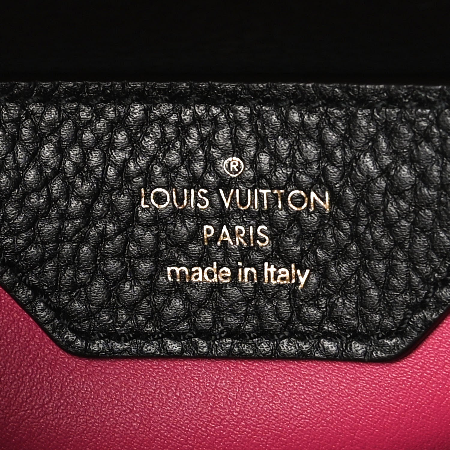 Louis Vuitton Taurillon Capucines BB Black 6 of 11
