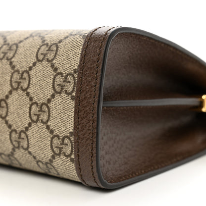 Gucci GG Supreme Monogram Web Small Ophidia Chain Shoulder Bag Brown 8 of 8