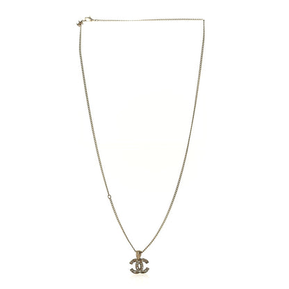 Chanel Tweed Effect CC Necklace Gold 1 of 5