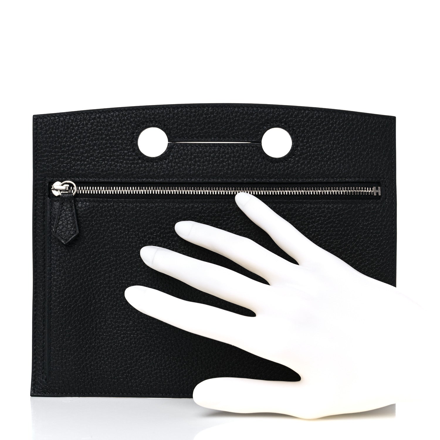 Hermes Togo Backpocket Pouch 25 Black 2 of 7