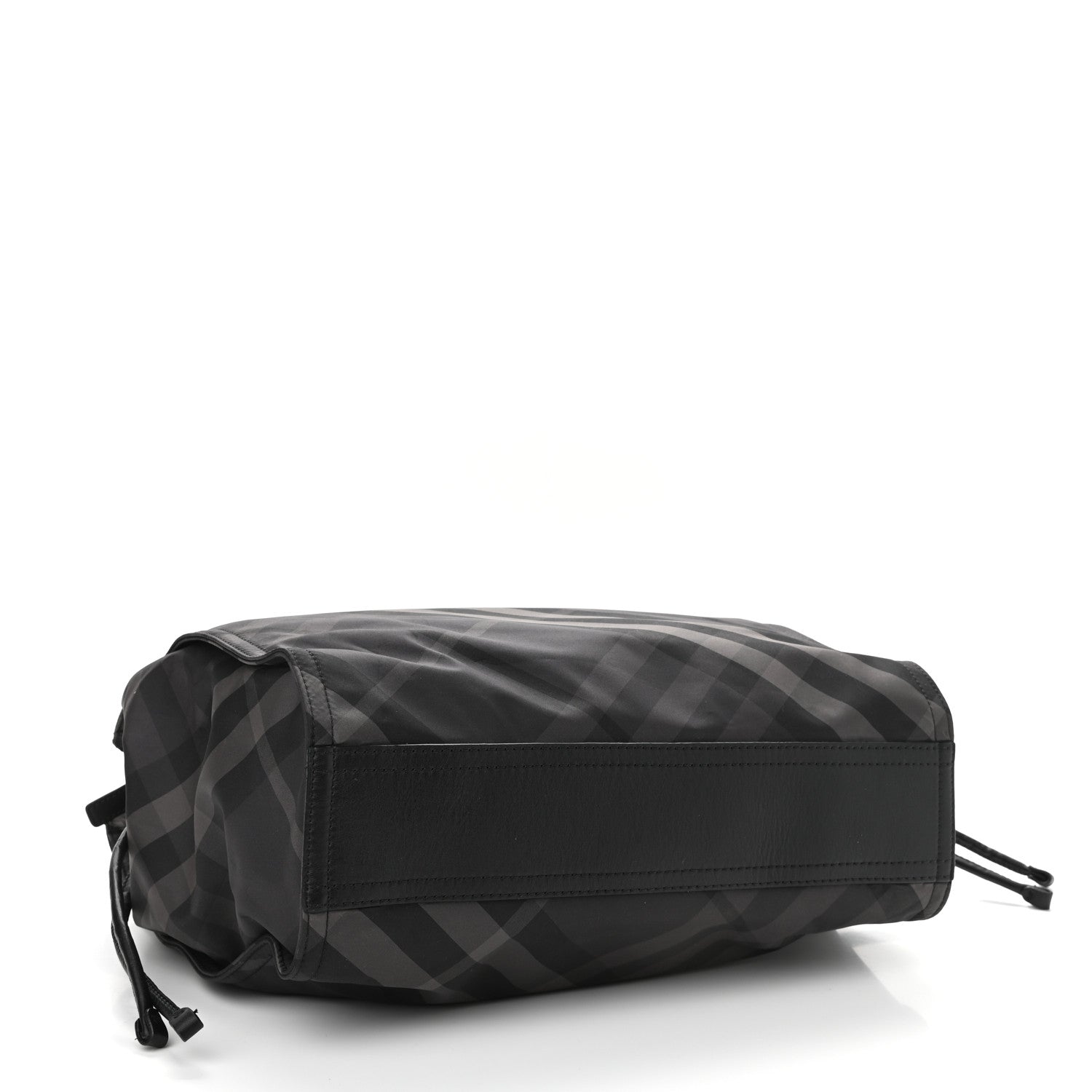 Burberry Nylon Check Buckleigh Packable Tote Charcoal 3 of 11