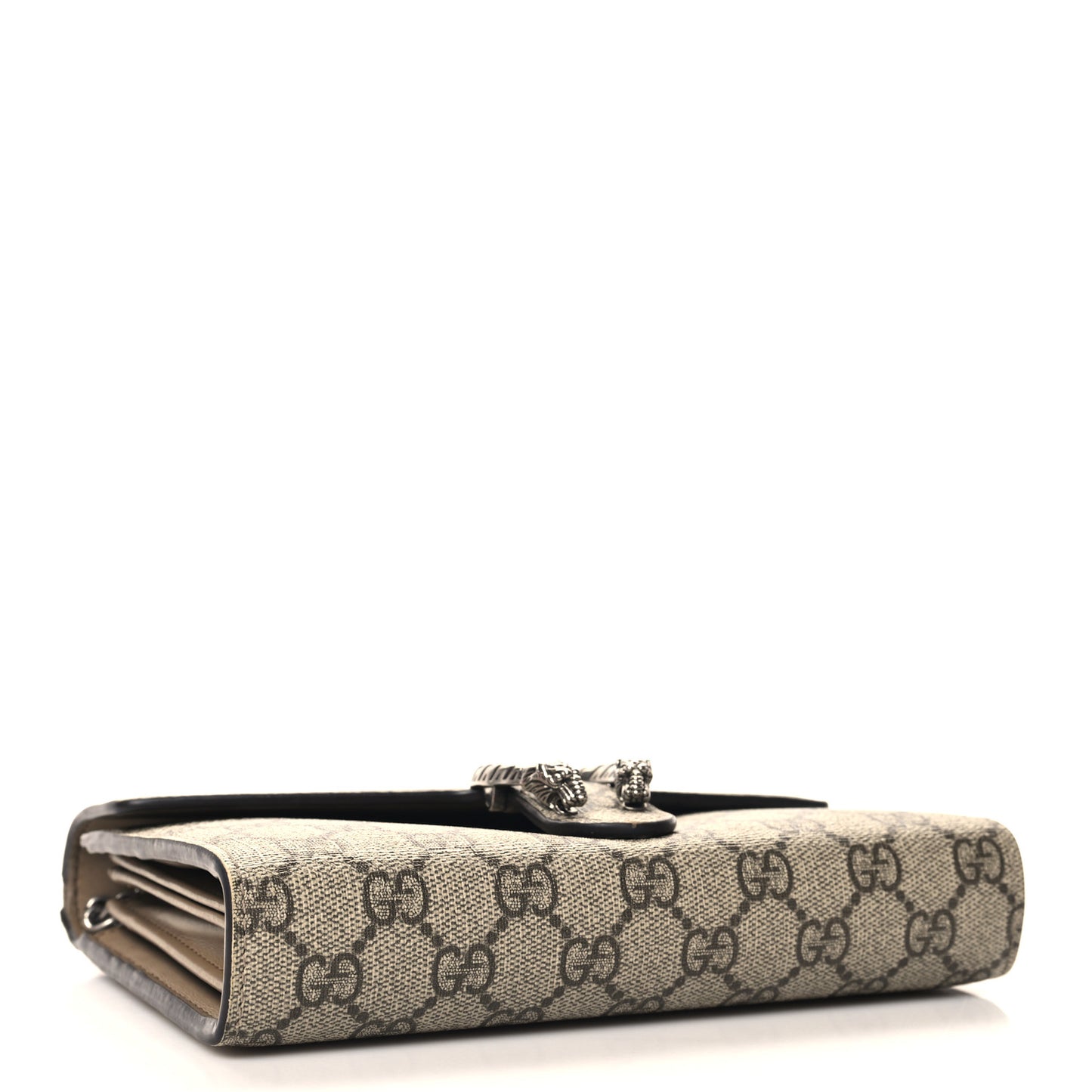 GG Supreme Monogram Mini Dionysus Chain Wallet Beige Taupe