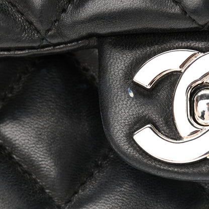 Chanel Lambskin Quilted Kelly Jumbo Flap Bag Black 15 of 16