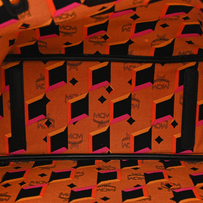 MCM Visetos Medium Project Reversible Shopper Tote Cognac 5 of 16