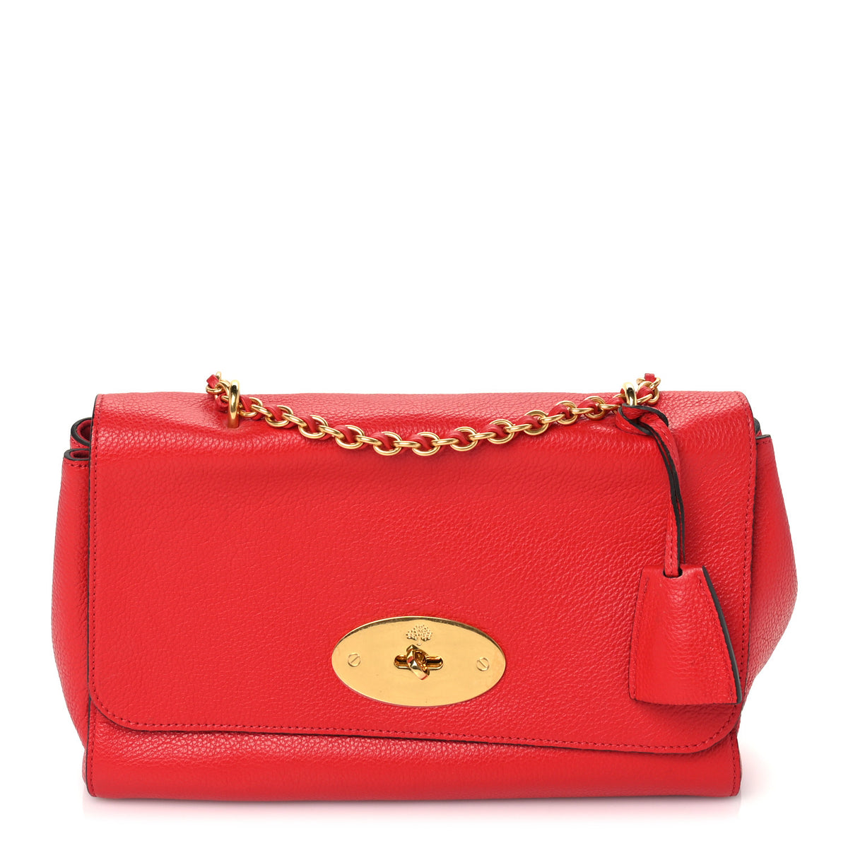 Mulberry Small Classic Grain Calfskin Medium Lily Flap Scarlet 1 of 8