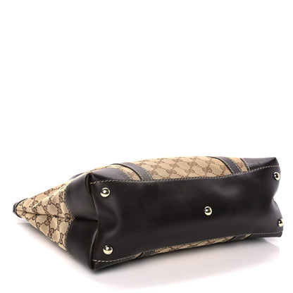 Gucci Monogram Small Lovely Heart Tote Dark Brown 3 of 9