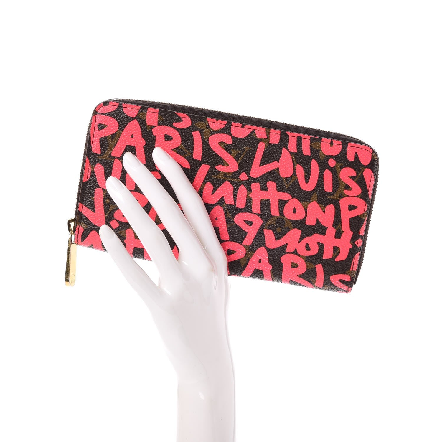 Louis Vuitton Monogram Graffiti Zippy Wallet Fuchsia 2 of 9