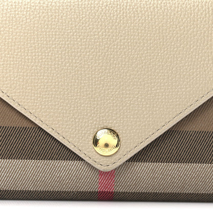 Burberry Calfskin House Check Hannah Wallet with Detachable Strap Beige 7 of 7