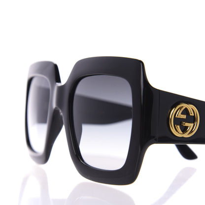 Gucci Acetate Square Frame Sunglasses GG0053S Black 7 of 8