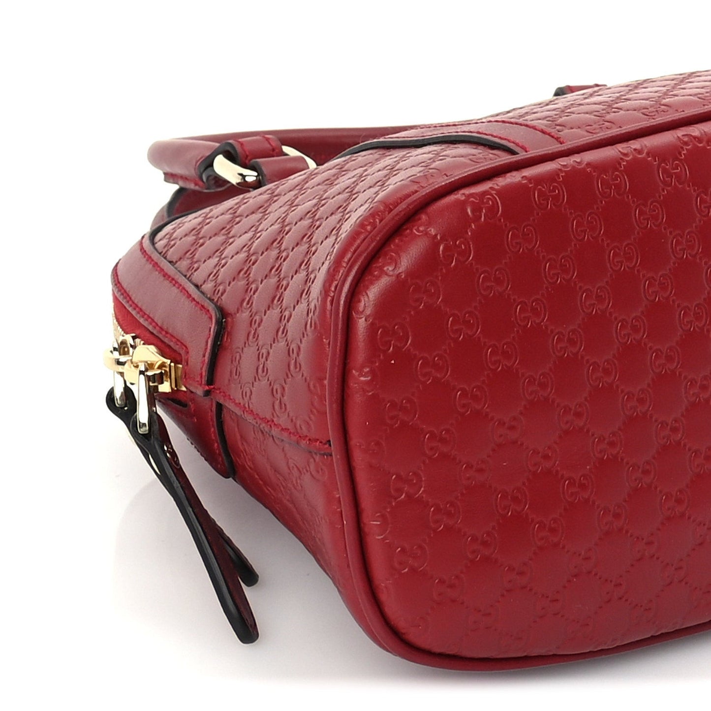 Soft Microguccissima Mini Dome Bag Rosso