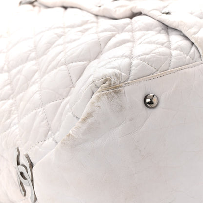 Chanel Distressed Lambskin Vintage Ligne Lady Braid XL Tote Beige 11 of 17