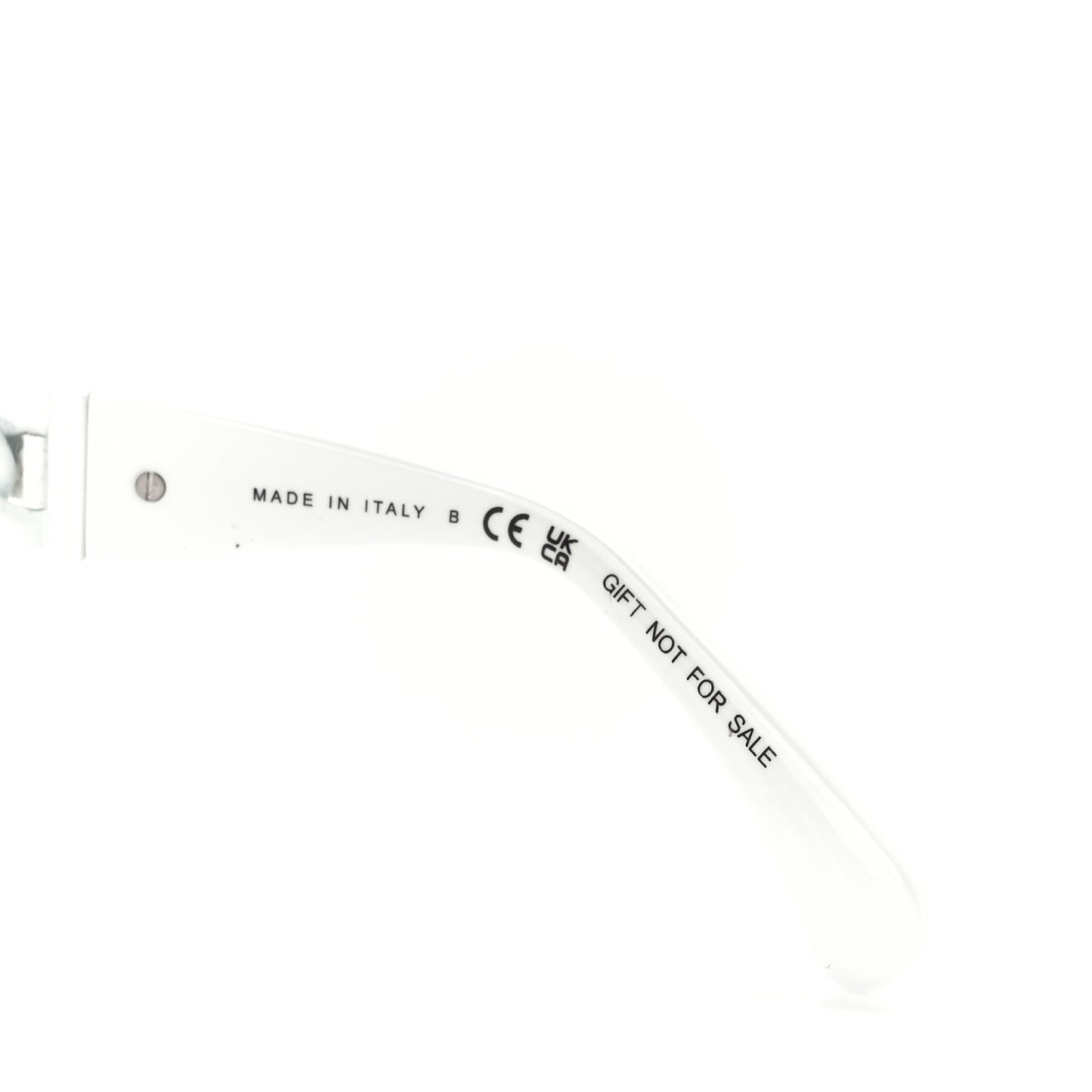 Acetate Chain Sunglasses 5465-Q White
