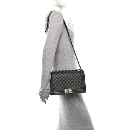 Chanel Caviar Quilted New Medium Boy Flap Black 2 of 10