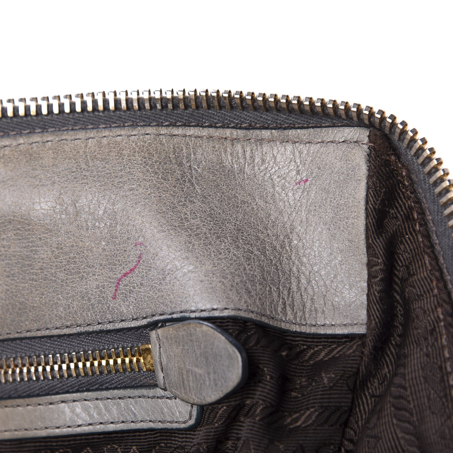 Prada Vitello Shine Bauletto Argilla 9 of 22