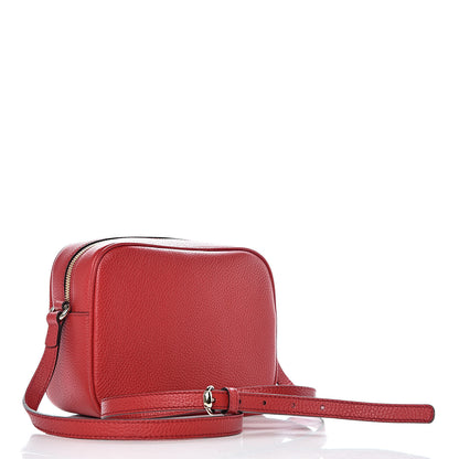 Gucci Pebbled Calfskin Small Soho Disco Bag Tabasco Red 3 of 10