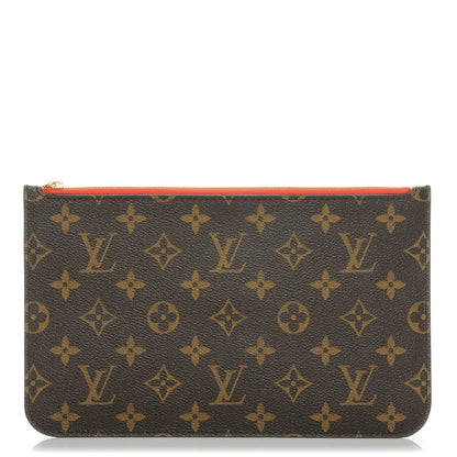 Louis Vuitton Monogram Neverfull MM GM Pochette Abricot 1 of 7