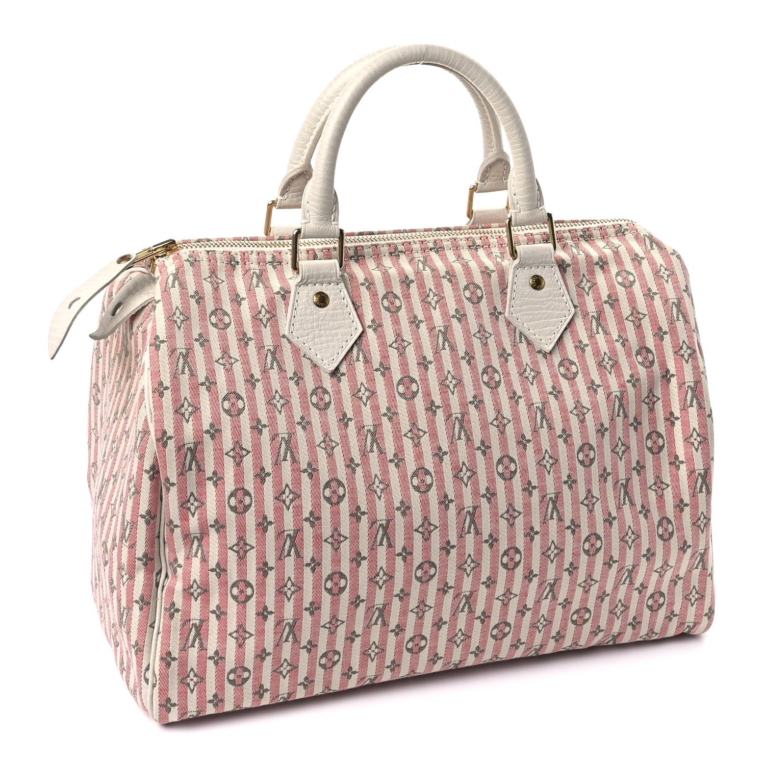 Louis Vuitton Mini Lin Croisette Speedy 30 Rouge 2 of 8