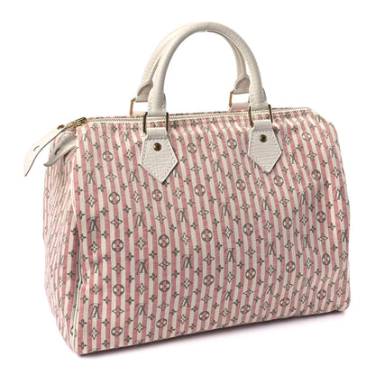 Louis Vuitton Mini Lin Croisette Speedy 30 Rouge 2 of 8