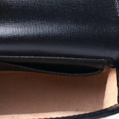Gucci Azalea Calfskin Web Monochrome Horsebit 1955 Wallet On Strap  Black 4 of 9