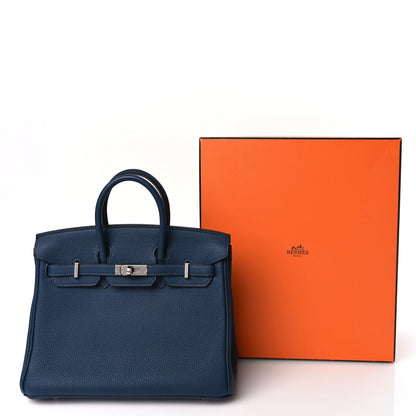 Hermes Togo Birkin 25 Bleu de Prusse 11 of 11