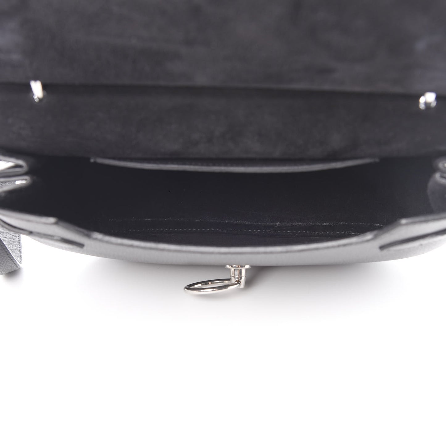 Small Classic Grain Calfskin Amberley Satchel Black