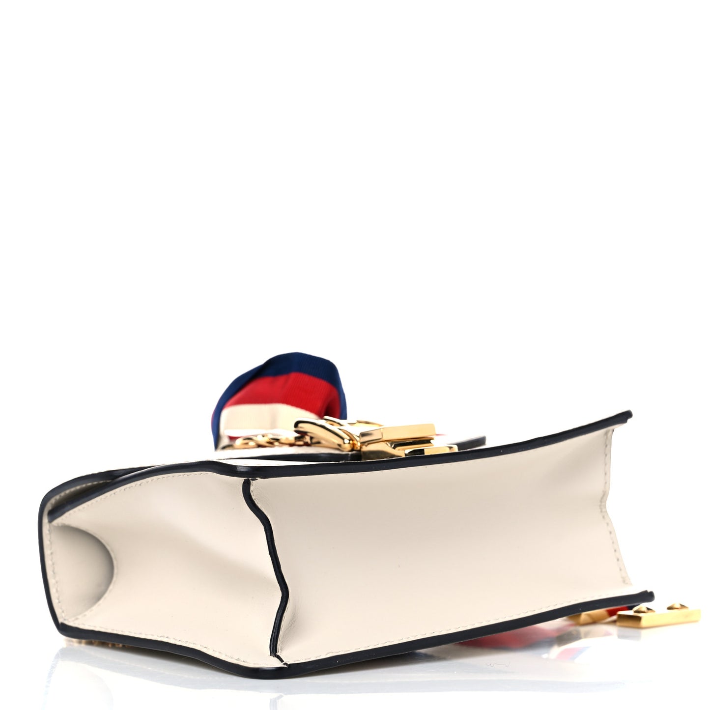 Calfskin Mini Sylvie Chain Shoulder Bag White