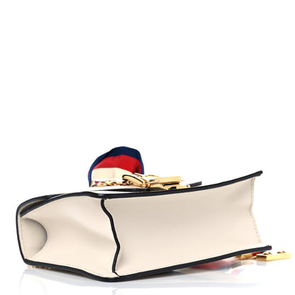 Gucci Calfskin Mini Sylvie Chain Shoulder Bag White 4 of 10