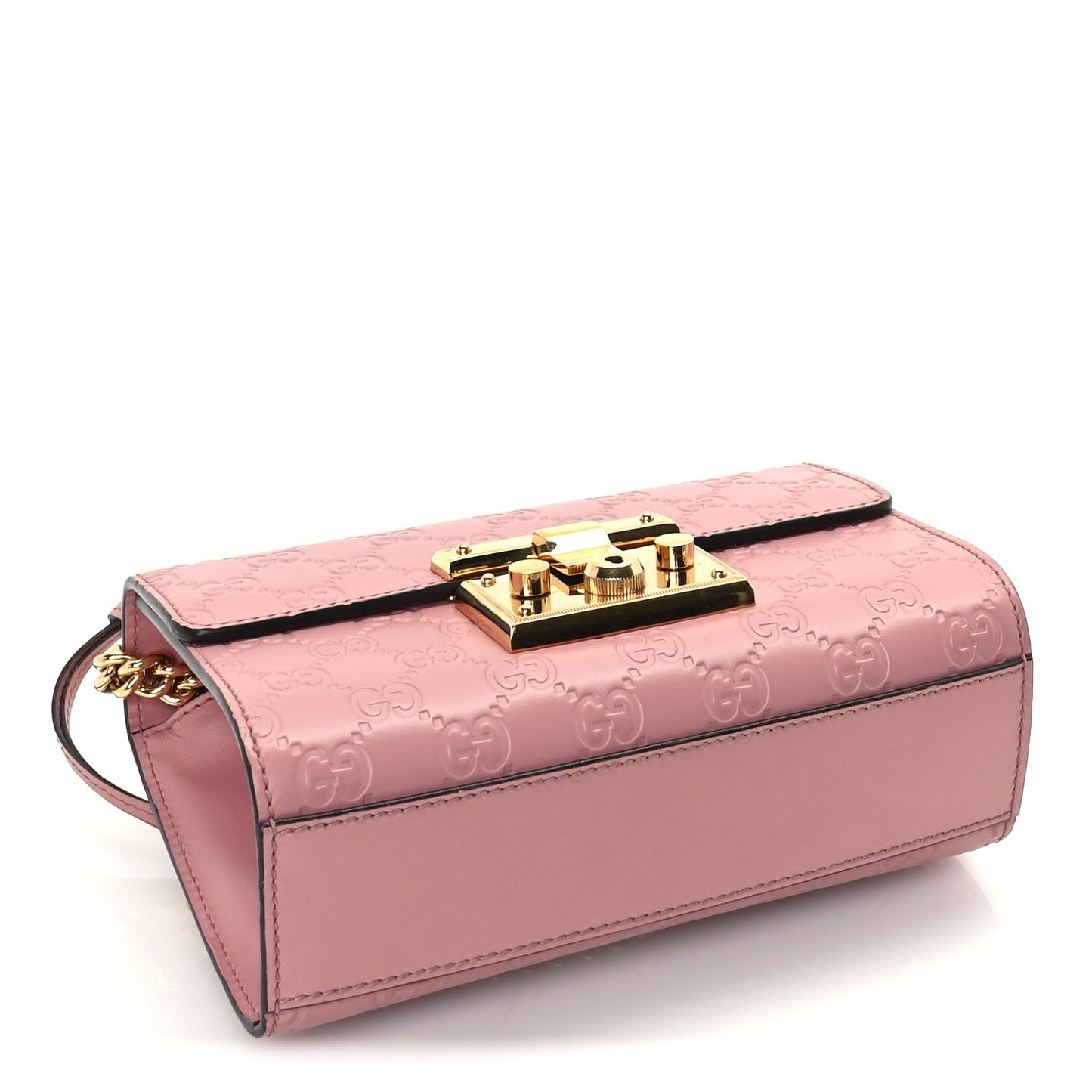 ssima Small Padlock Shoulder Bag  Rose Baby Candy