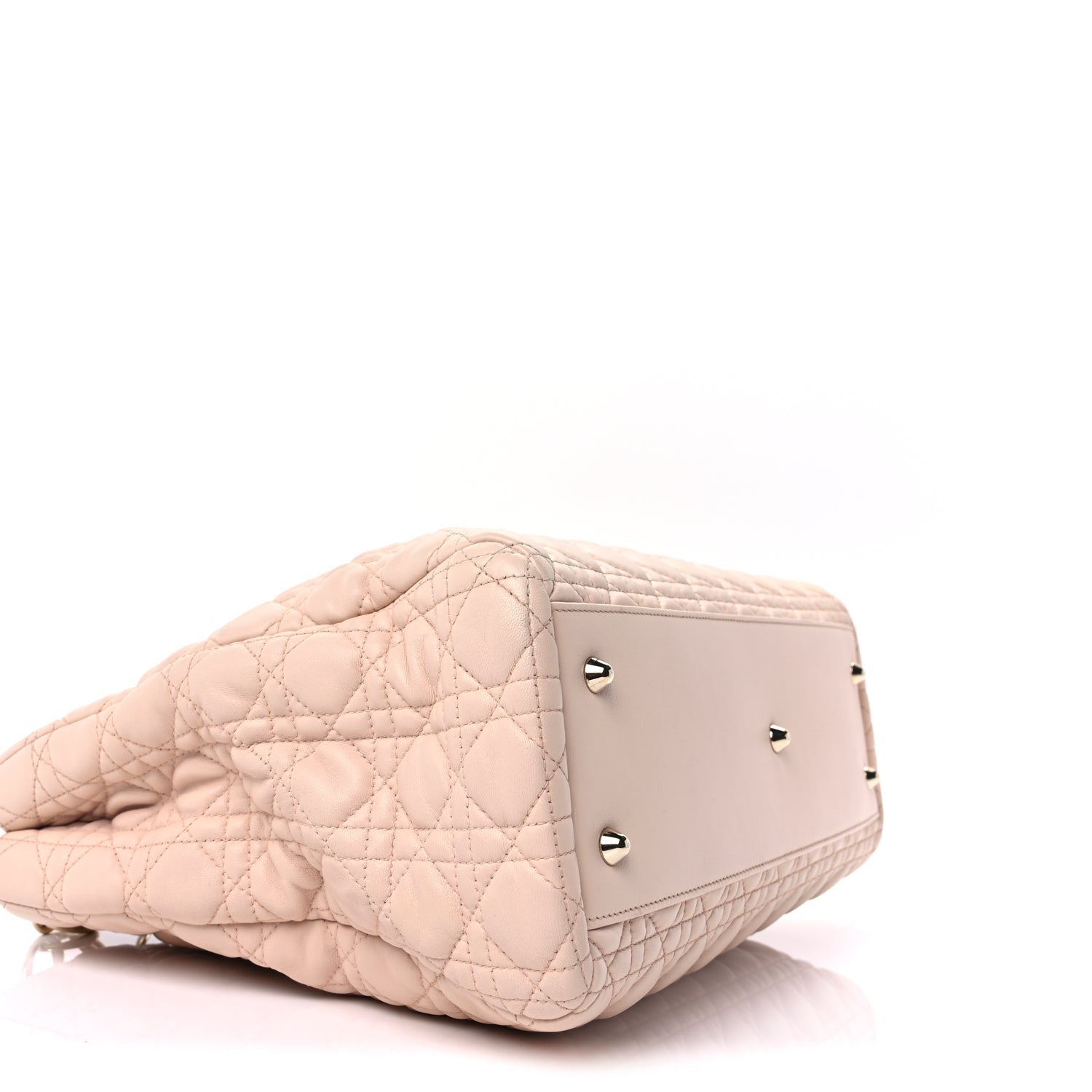 Christian Dior Lambskin Cannage Large Dior Soft Shopping Tote Light Pink 7 of 8