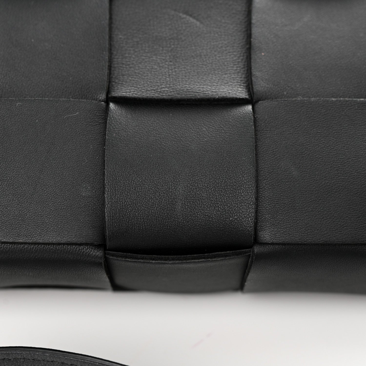 Bottega Veneta Lambskin Maxi Intrecciato Cassette Crossbody Bag Black 18 of 19