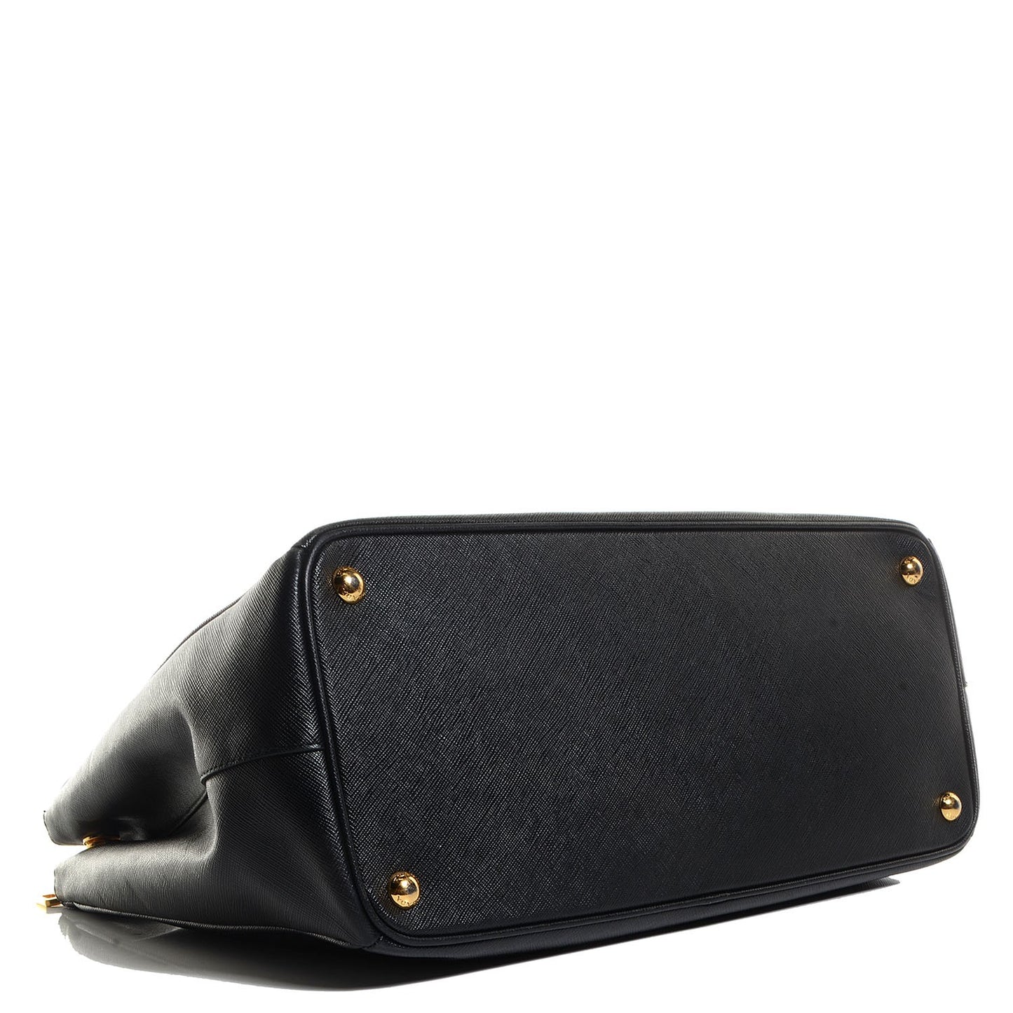 Saffiano Lux Large Double Zip Tote Nero Black