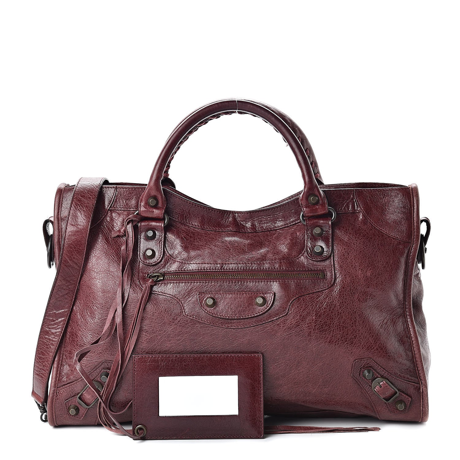 Balenciaga Agneau Classic Hardware City Dark Wine 1 of 16