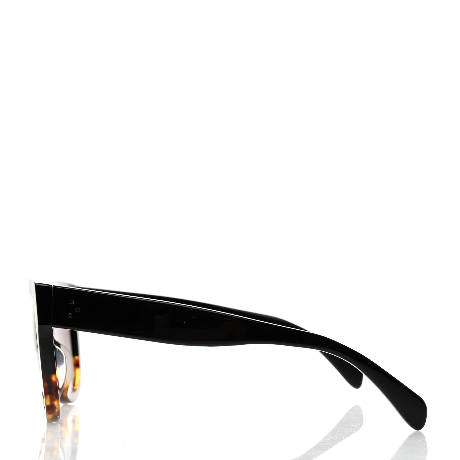 Celine Shadow Sunglasses CL 4001IN Black Havana 3 of 8