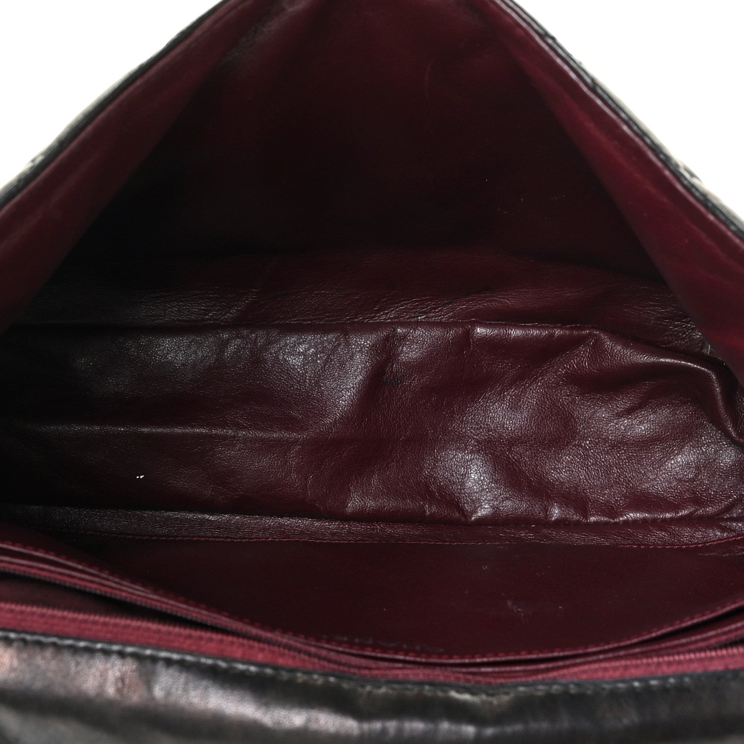 Chanel Washed Lambskin Quilted Maxi Single Flap Black 14 of 24