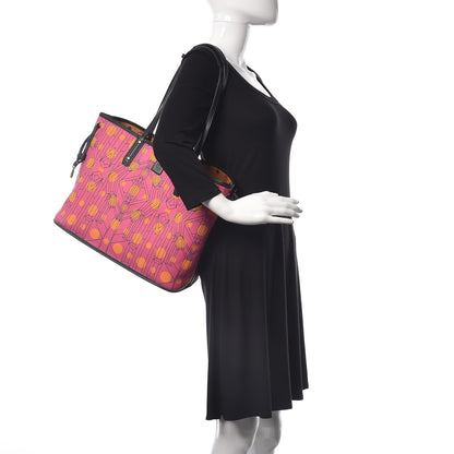 MCM Visetos Medium Project Reversible Shopper Tote Cognac 3 of 21