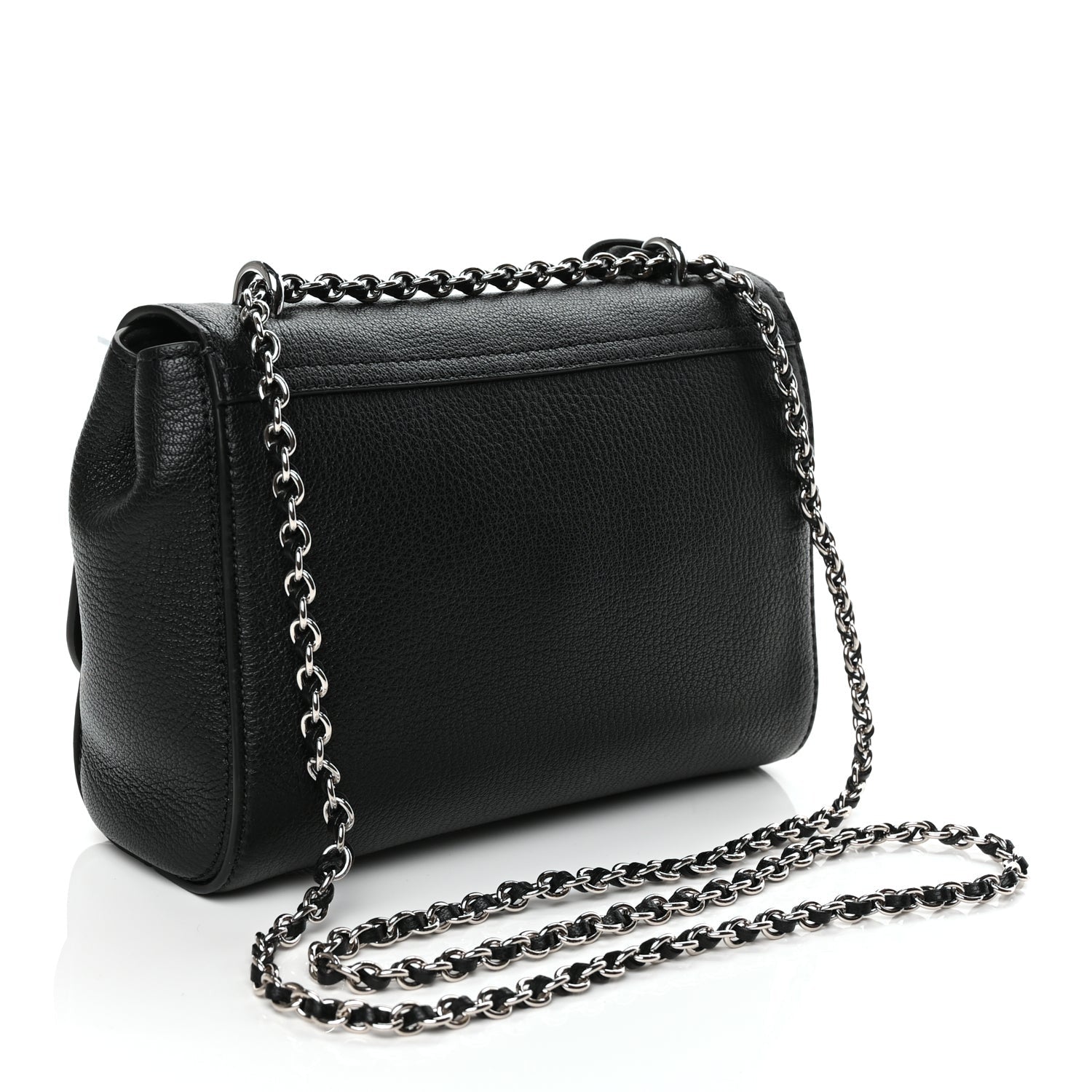 Mulberry Glossy Goatskin Small Lily Flap Black 2 of 11