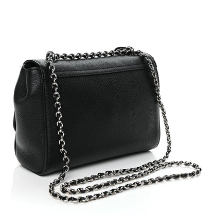 Mulberry Glossy Goatskin Small Lily Flap Black 2 of 11