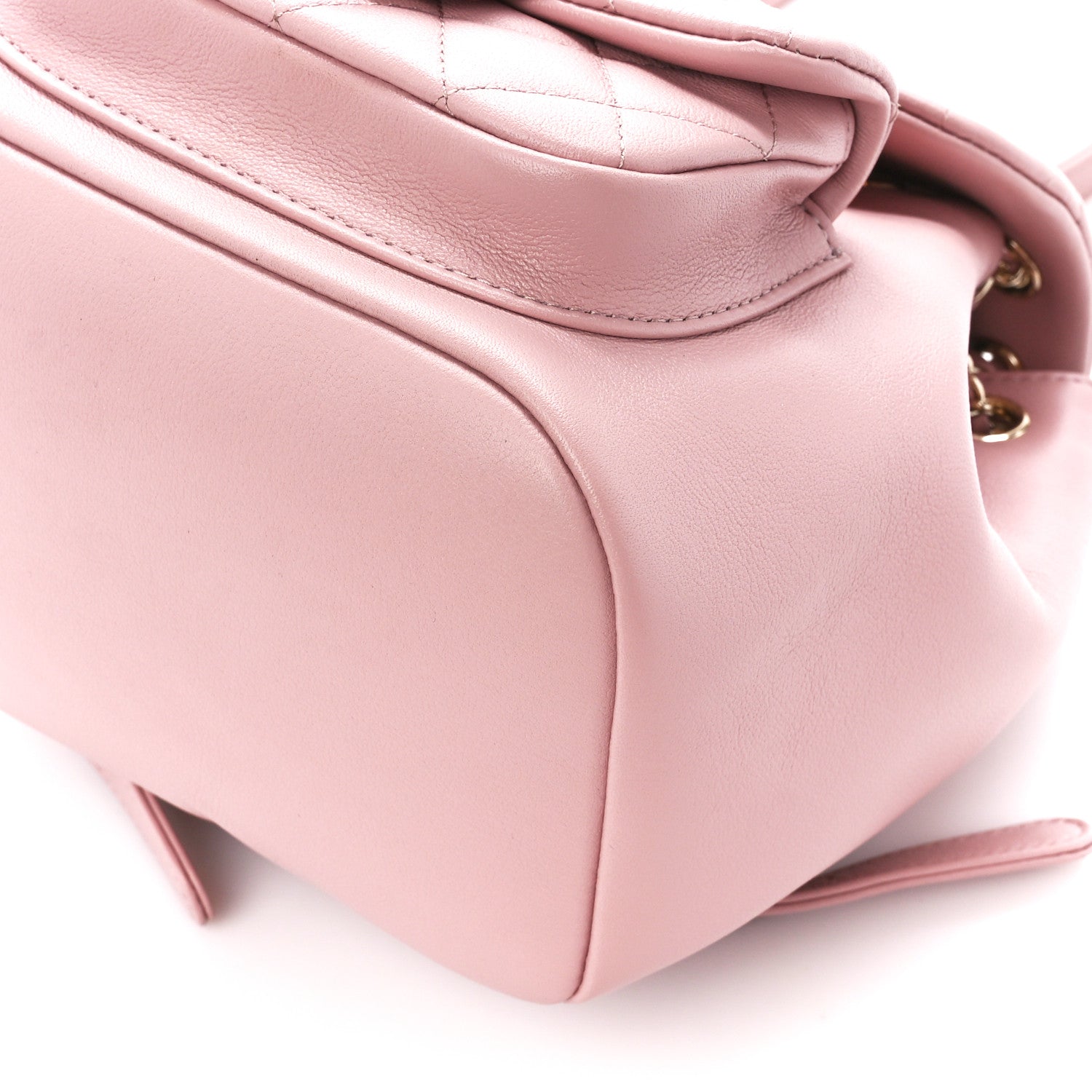 Chanel Lambskin Quilted Small Duma Drawstring Backpack Light Pink 11 of 13