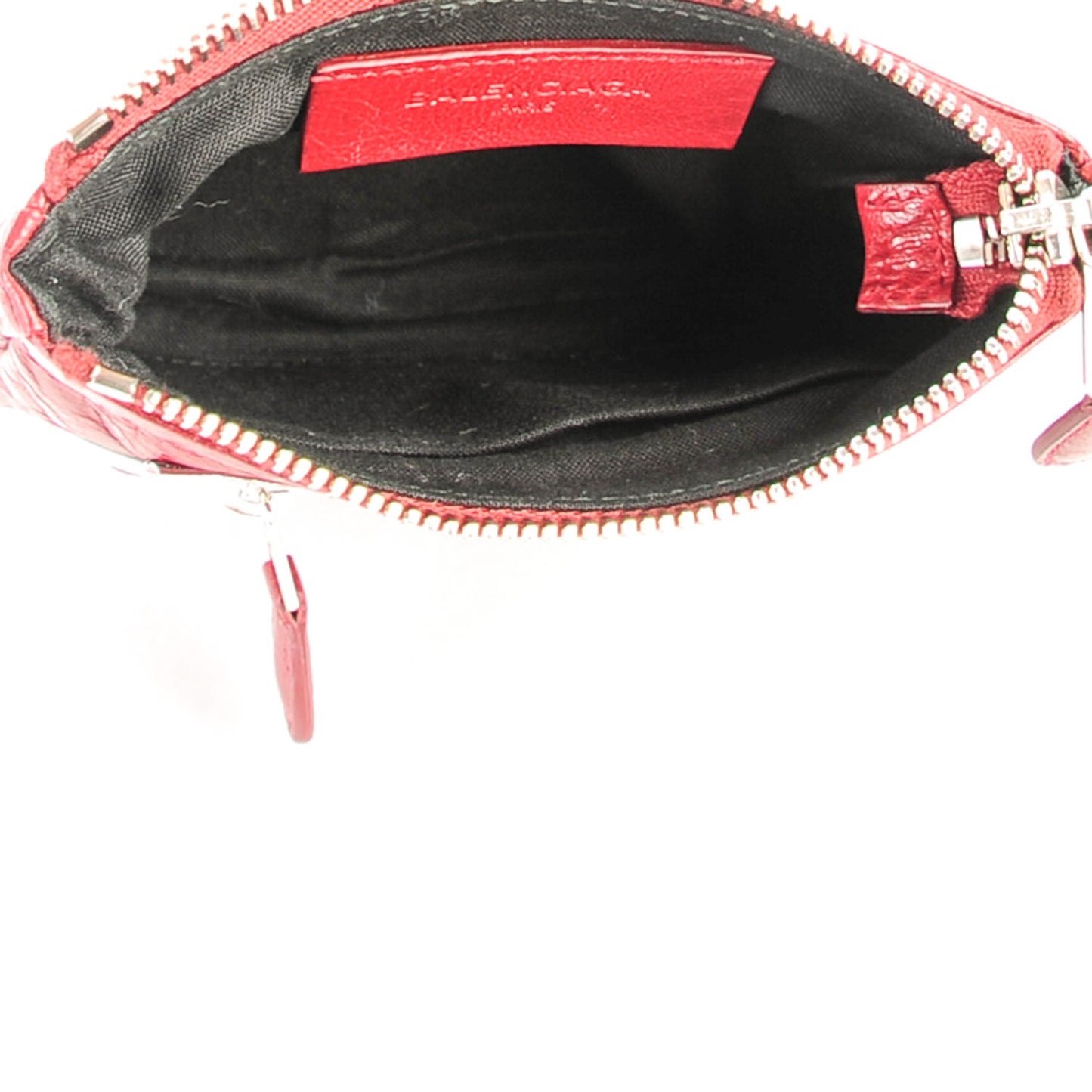 Agneau Giant 12 Silver Hardware M Porte-Monnaie Coin Purse Rouge Cerise