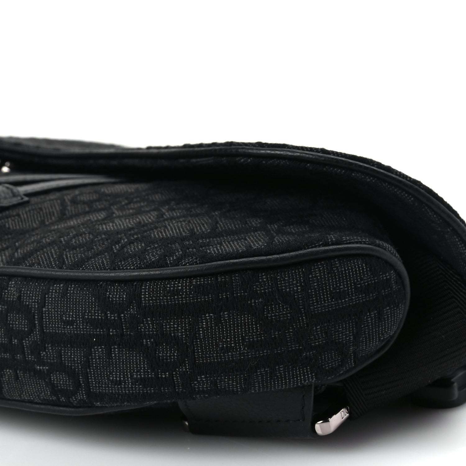 Christian Dior Oblique Mens Saddle Bag Black Blue 8 of 8