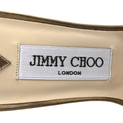 Jimmy Choo Metallic Nappa Glory 85 Pumps 37 Gold 8 of 9