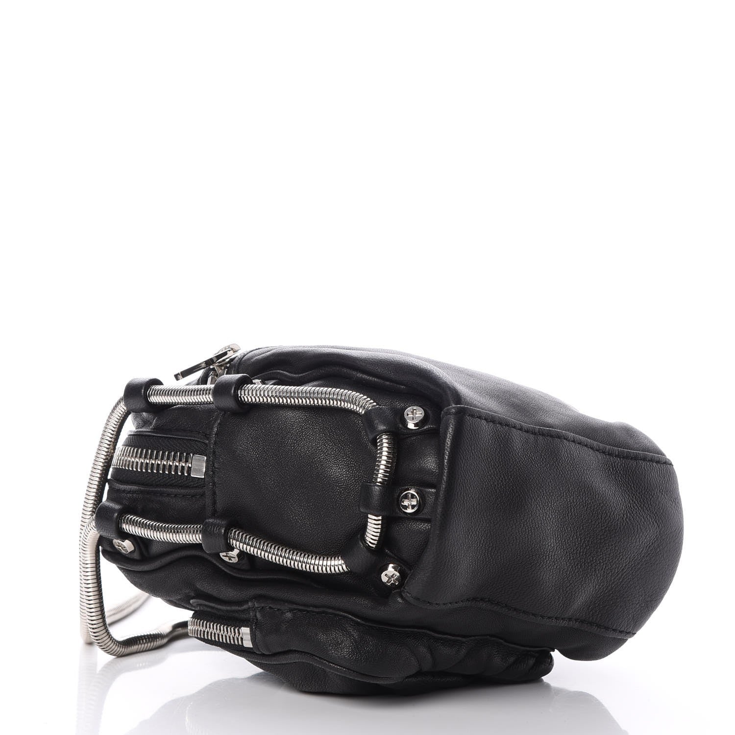 Alexander Wang Washed Lambskin Brenda Chain Camera Bag Black 4 of 8