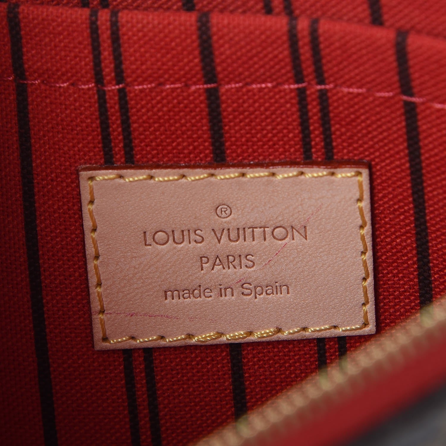 Louis Vuitton Monogram Neverfull MM GM Pochette Cherry 7 of 11
