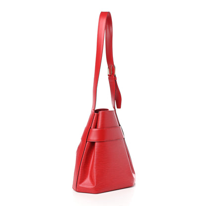 Louis Vuitton Epi Sac D'Epaule Castillan Red 3 of 10