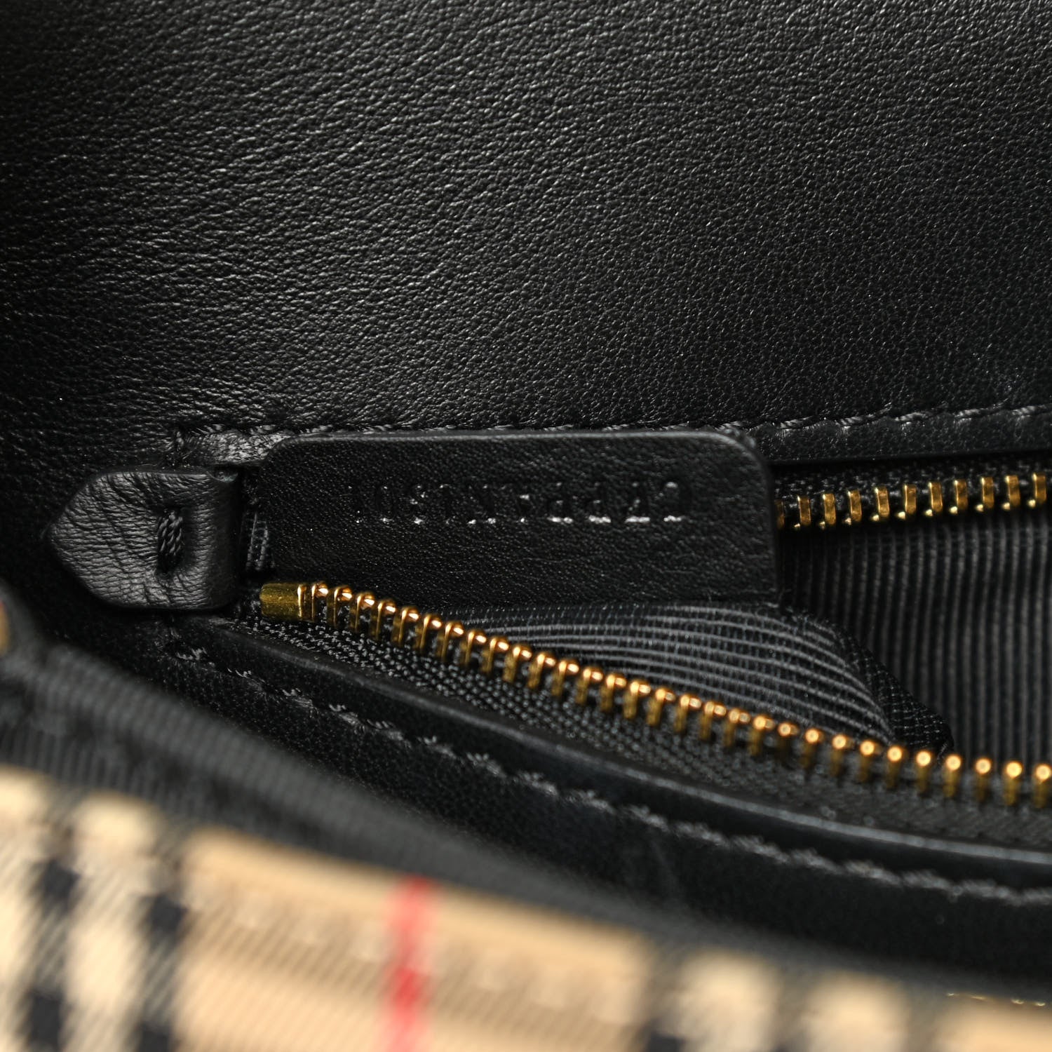 Burberry Smooth Calfskin 1983 Knight Check Link Shoulder Bag Black 7 of 14