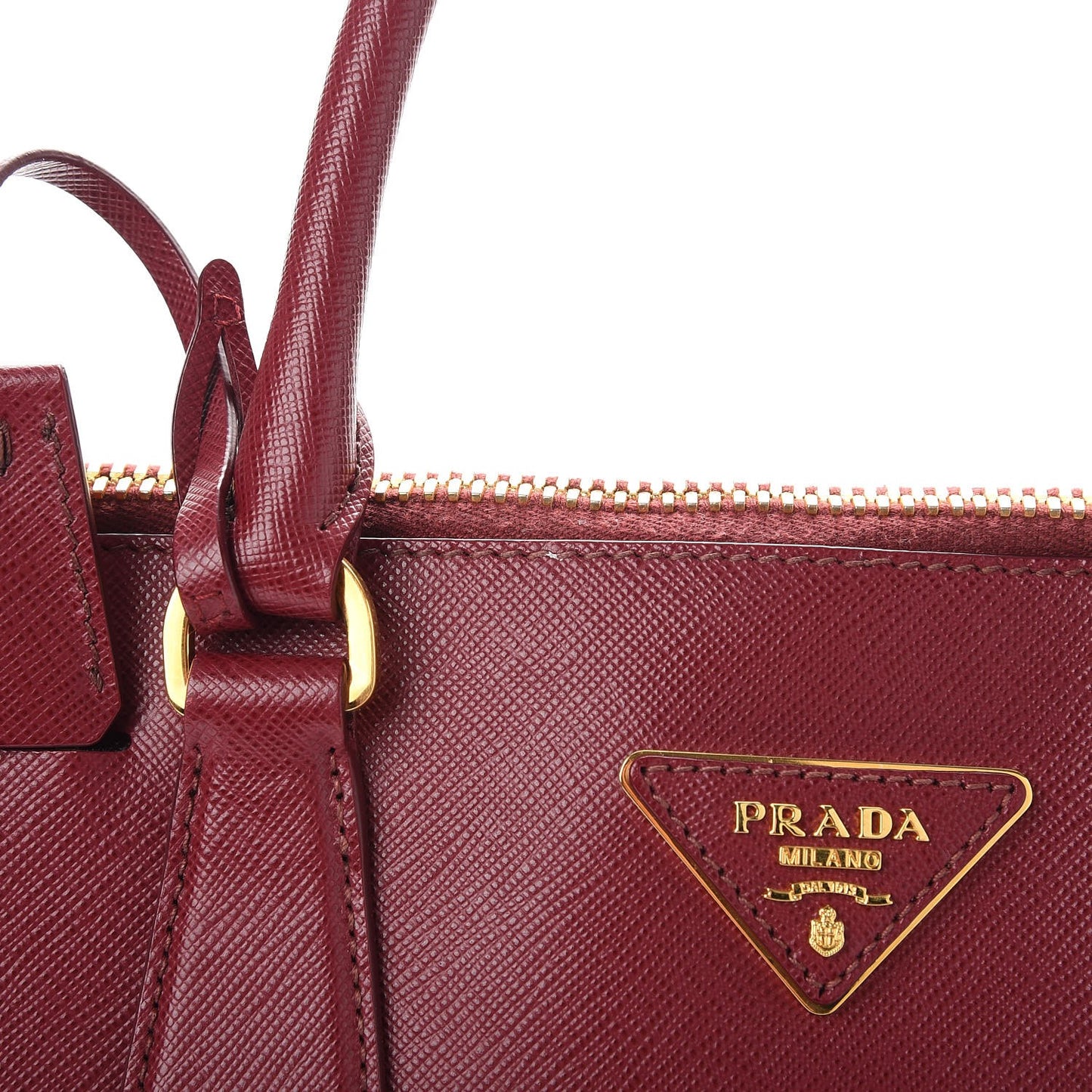 Saffiano Lux Large Promenade Tote Cherry