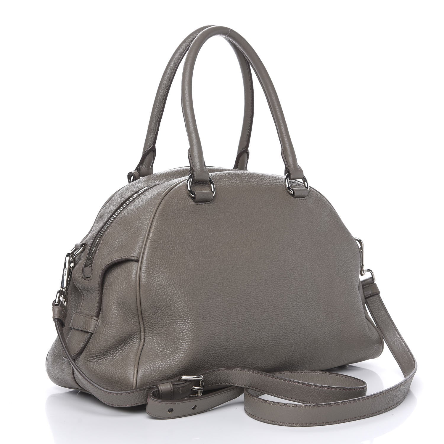 Prada Vitello Daino Dome Satchel Argilla 3 of 15