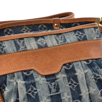 Louis Vuitton Denim Raye Porte Epaule MM 19 of 21