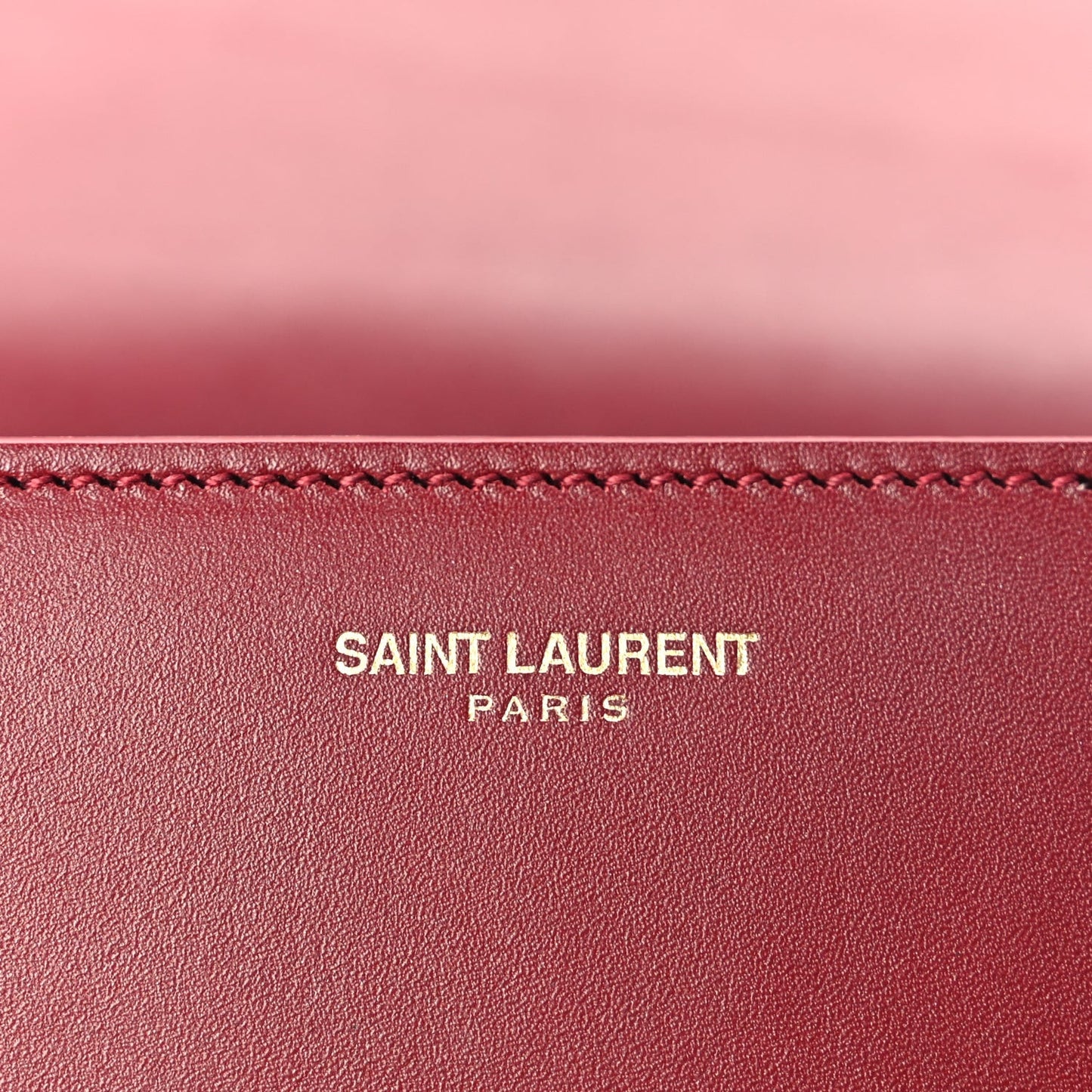 Calfskin Medium Classic Monogram Universite Bag  Oxblood
