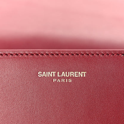 Saint Laurent Calfskin Medium Classic Monogram Universite Bag  Oxblood 5 of 8